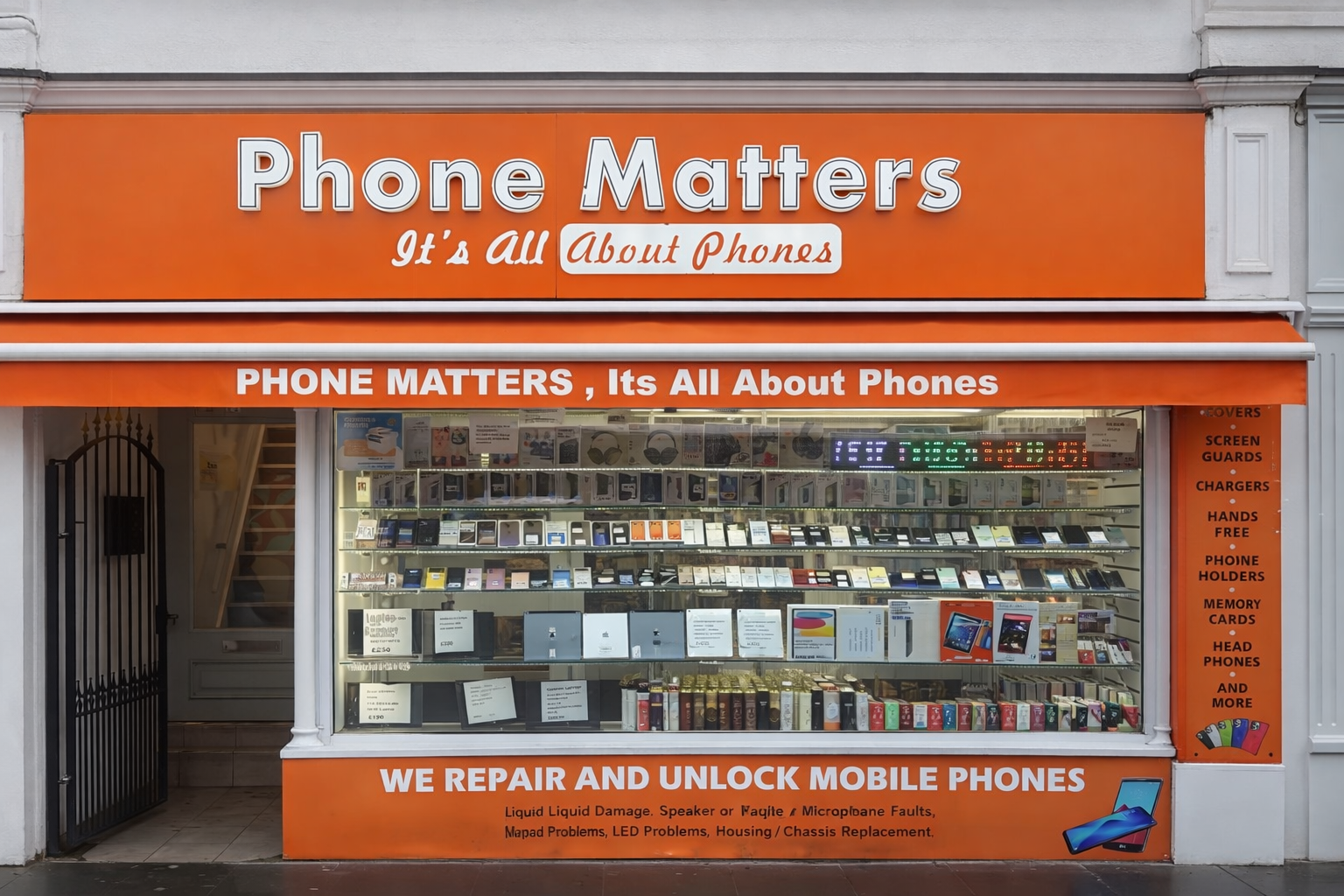 Phone Matters Shop Front - Hereford